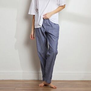 UNISEX STRIPED COTTON BOYFRIEND PANT